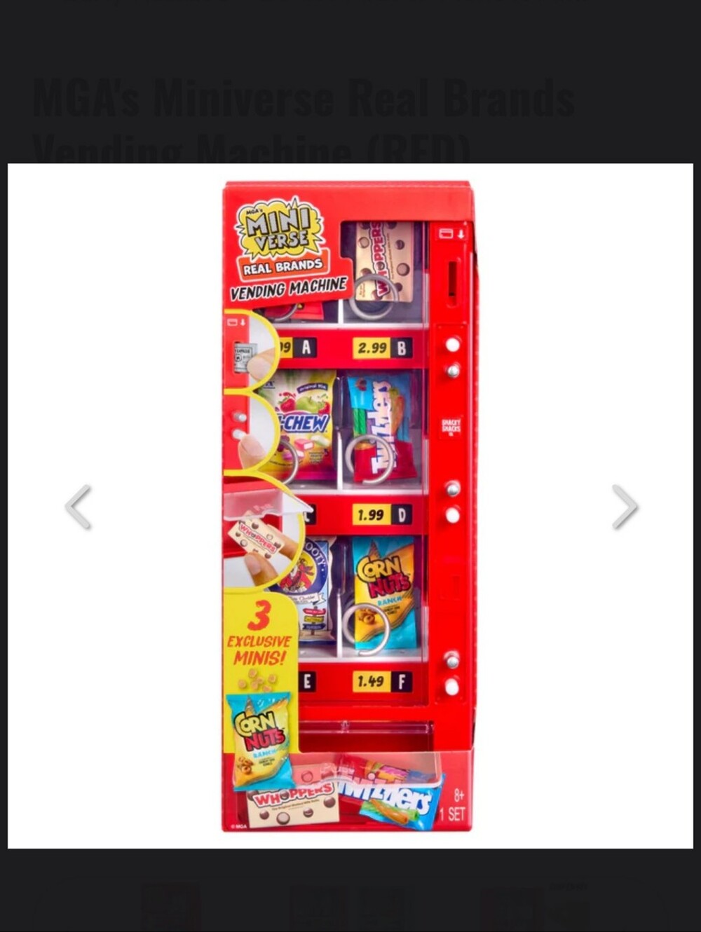Miniverse Real Brands Vending Machine (RED)